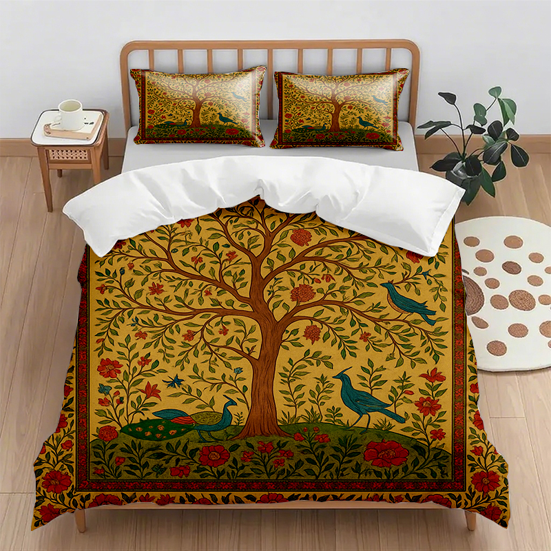 91家纺网 家纺一手货源 找家纺 （总）轩贝雅 新款跨境Pod工厂数码印花被套套装（被套+枕套）第五批