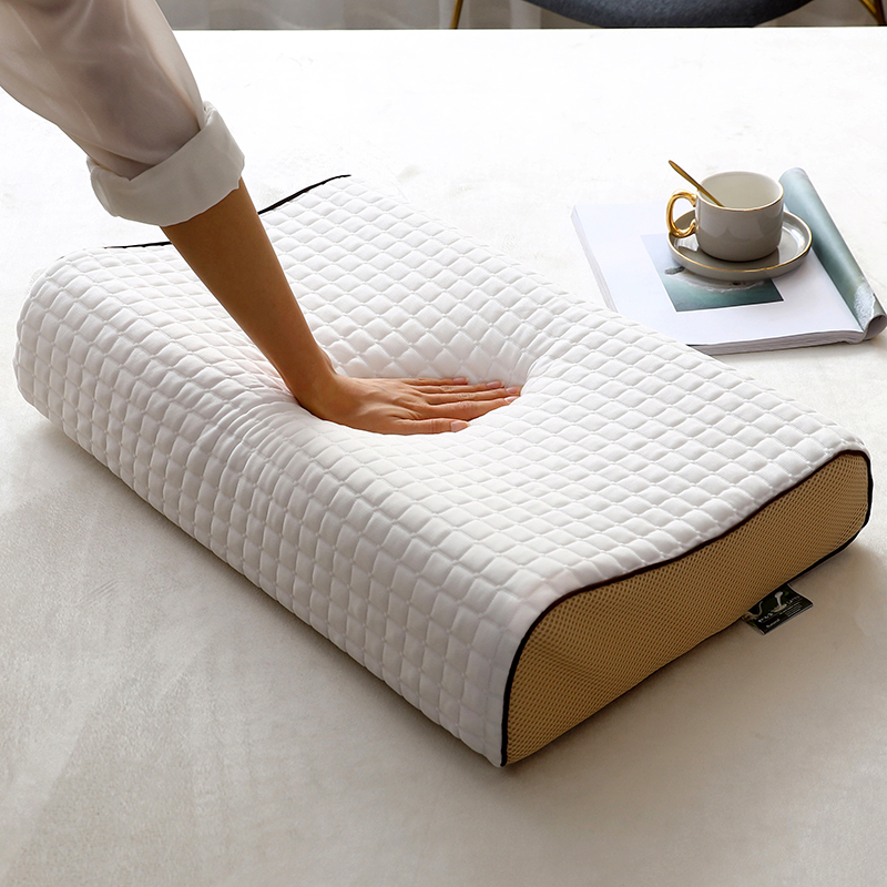 2022泰国天然乳胶枕按摩枕头曲线波浪枕芯纯胶93%