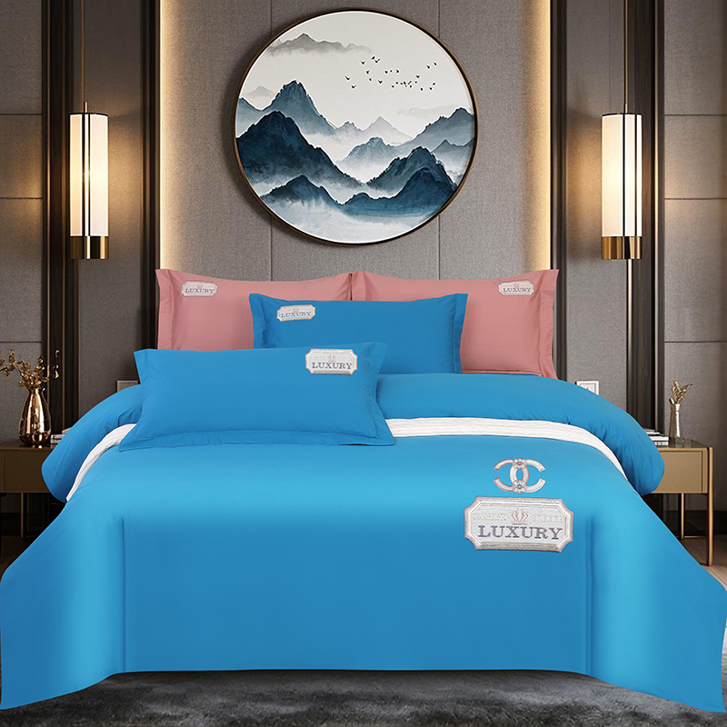 2025新品春夏四季款全棉四件套纯棉高端绣花—纽约风情系列