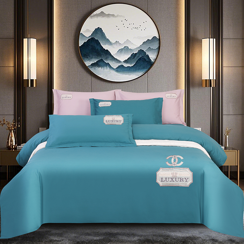 2025新品春夏四季款全棉四件套纯棉高端绣花—纽约风情系列