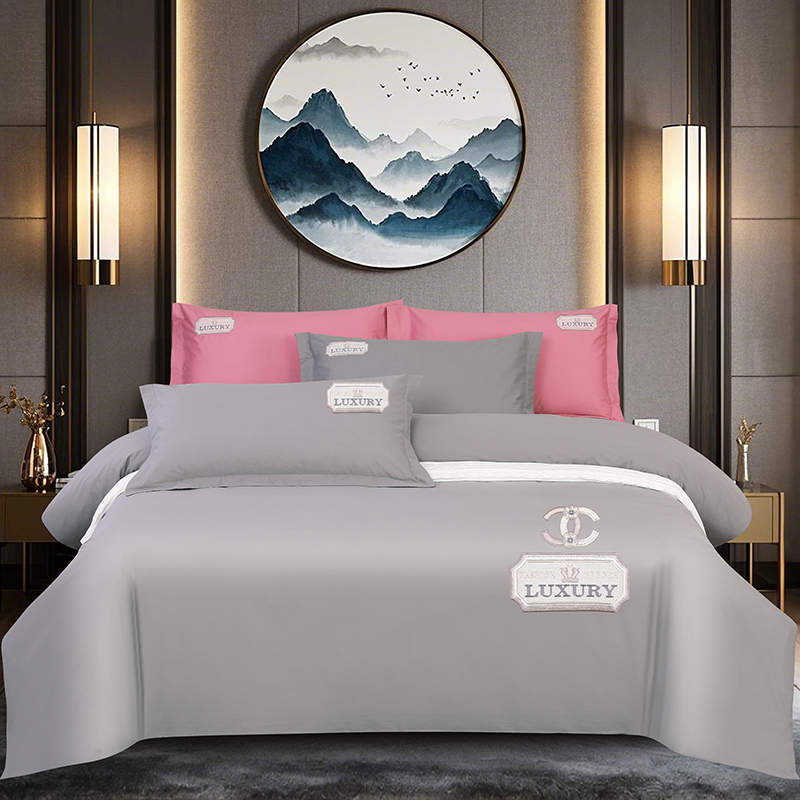 2025新品春夏四季款全棉四件套纯棉高端绣花—纽约风情系列