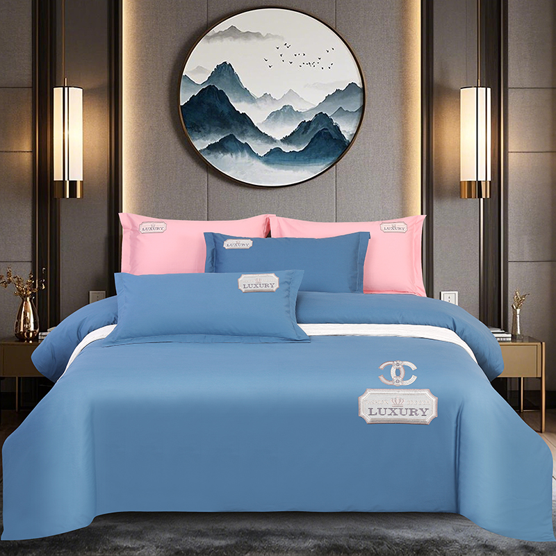 2025新品春夏四季款全棉四件套纯棉高端绣花—纽约风情系列