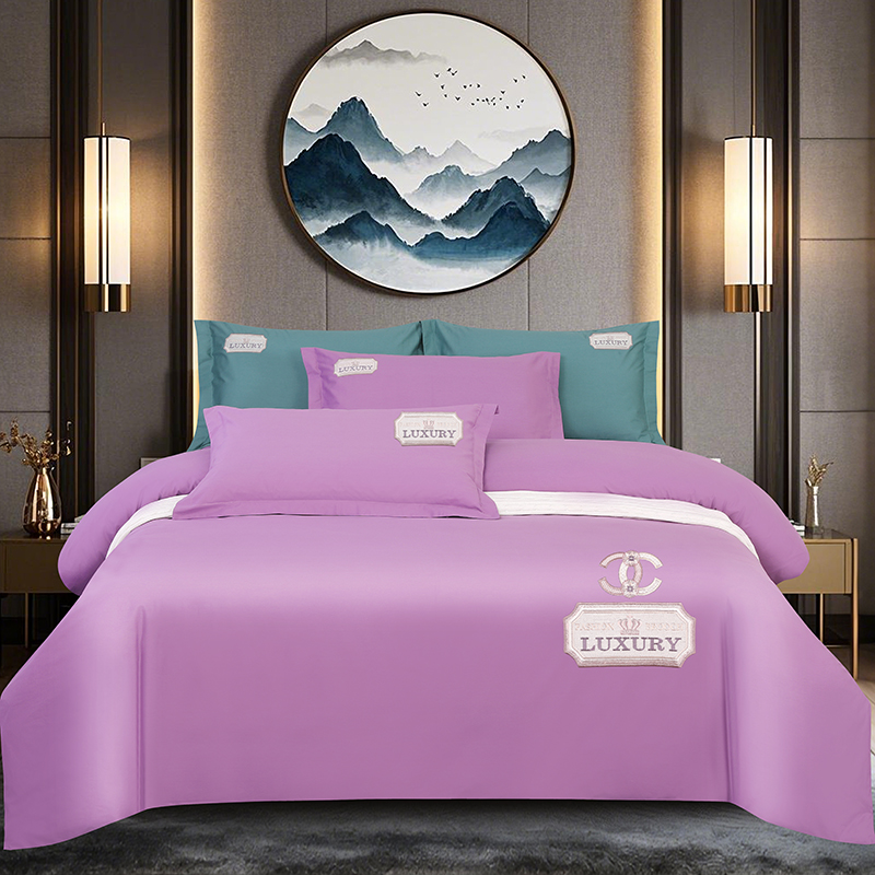 2025新品春夏四季款全棉四件套纯棉高端绣花—纽约风情系列