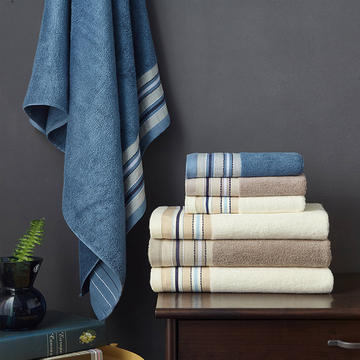 竹纤维宽段浴巾毛巾