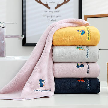 四色动物园 方巾毛巾浴巾