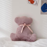 2021新款-可可熊抱枕 36*35cm 可可熊-紫