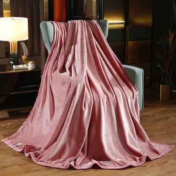 2021新款保暖素色法莱绒毛毯毯子系列