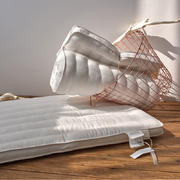 【超低枕】2020新款日式超低枕芯矮枕头超薄枕芯矮枕头5cm高（单只）-48X74cm 米白