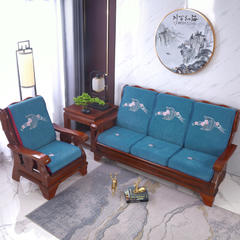 2023新款红木沙发坐垫系列二 50*50*60cm 小玫瑰蓝