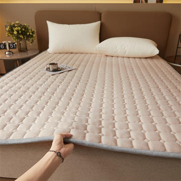 2023新款牛奶绒夹棉床垫软垫家用床褥子保护垫榻榻米保暖新品