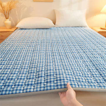 2023新品无印风牛奶绒床垫床护垫夹棉薄款床垫保护罩