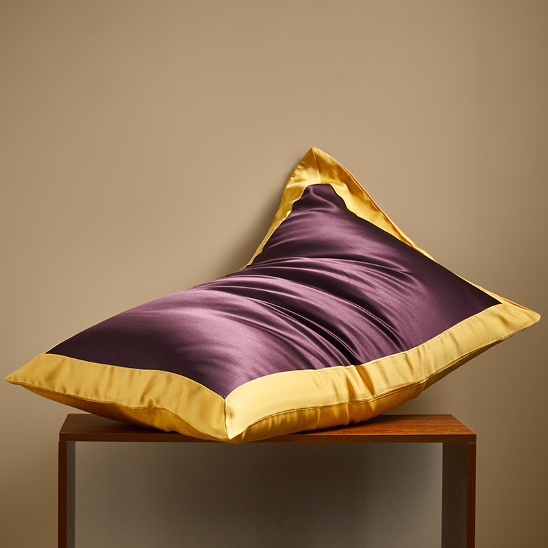2022新款真丝枕套 48x74cm枕套一只 仙邃紫