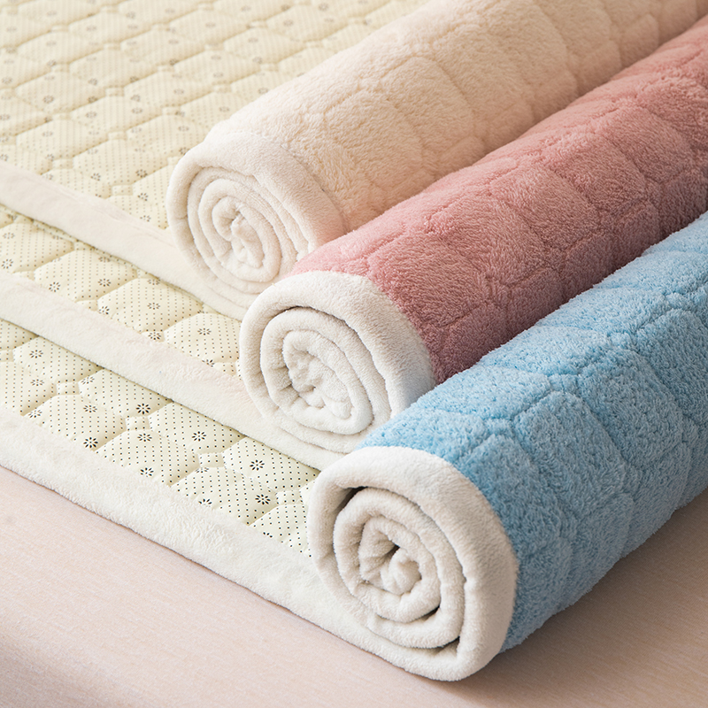 2025新款学生宿舍毛巾绒暖棉绒夹棉床垫 组合