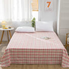 2022新款色织水洗棉全棉套件—a版单床单 120*230cm 草莓格