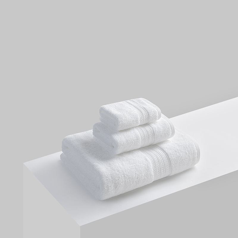 2022新款长绒棉32线螺旋毛巾系列 卡尔-白 方巾33x33cm