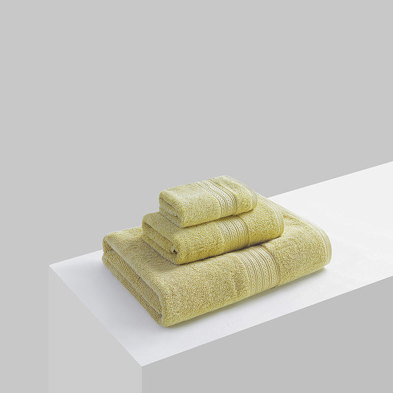 2022新款长绒棉32线螺旋毛巾系列 卡尔-绿 浴巾80x150cm