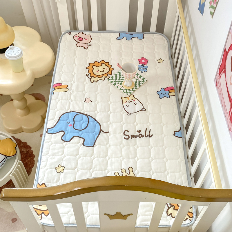 2023新款幼儿园婴儿床护垫床垫 50X120cm 狮子公园