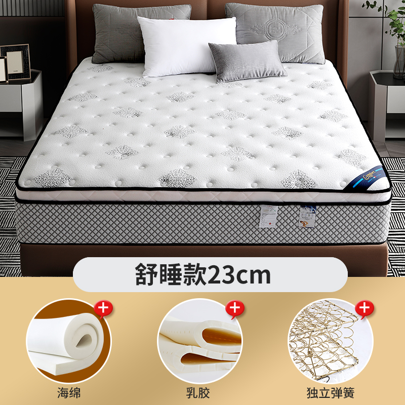 2021新款-弹簧床垫享睡  顺丰/京东包邮 0.9*2.0m 舒睡款 23cm