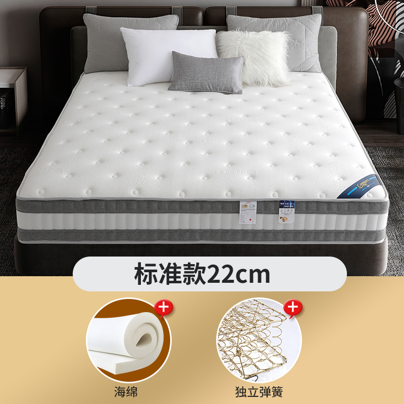 2021新款-弹簧床垫挚爱  顺丰/京东包邮 0.9*2.0m 标准款 22cm