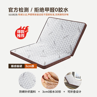 2023新款3E椰棕乳胶床垫（顺丰/德邦  包邮） 100*200 3分棕(5cm）咖