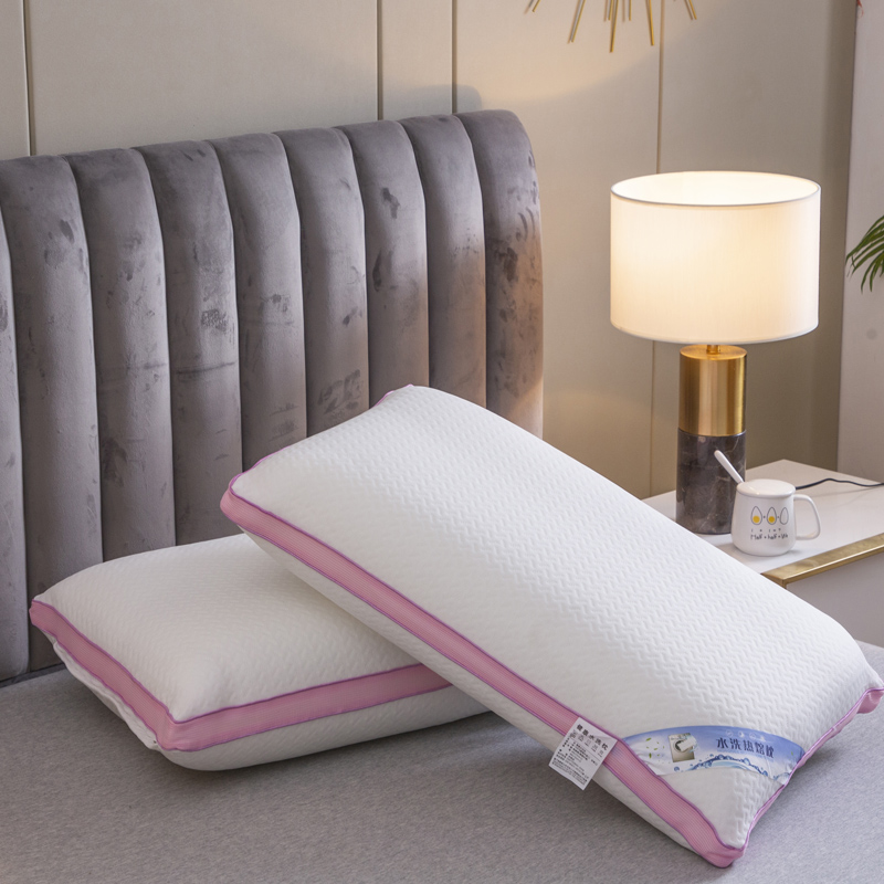 2024新款纯色枕芯枕头乳胶大象热熔枕 水洗热熔枕 48x74cm 水洗热熔枕蓝色