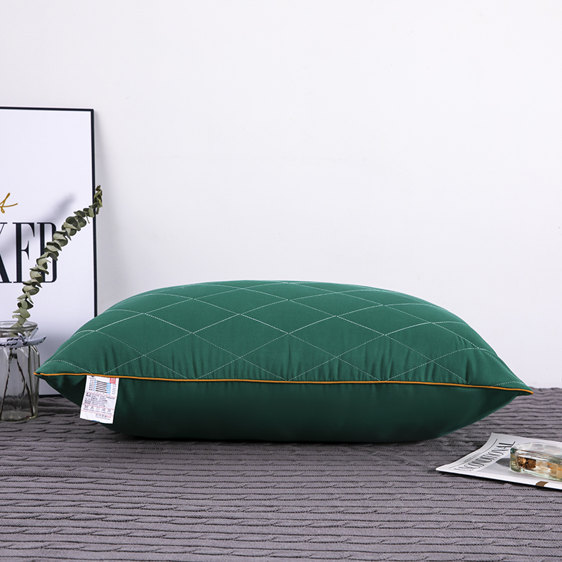 2023新款高回弹超舒适单边立体枕 枕头枕芯 绿色