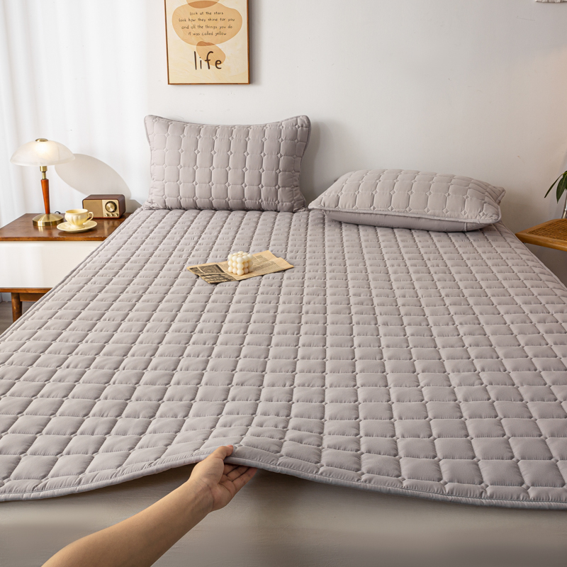 2023新款A类加厚原棉双面可用床垫子 80*190cm 灰色