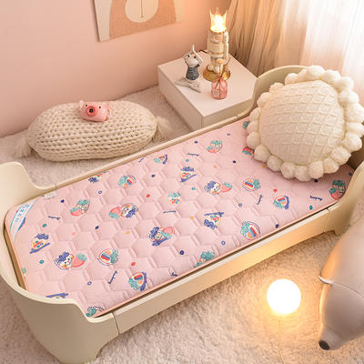 2021新款速暖牛奶绒儿童卡通加厚保暖床垫 60*120cm 一体款-梦幻草莓