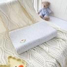 2021新款彩棉系列乳胶枕 儿童枕浅灰27*44（含内外套）