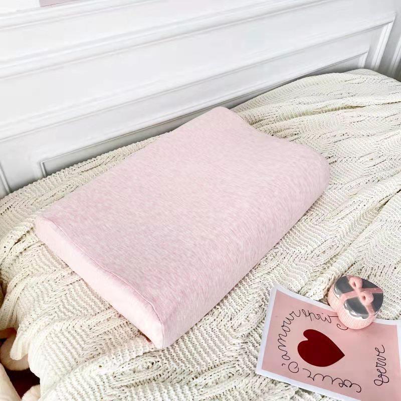 2021新款彩棉系列乳胶枕 成人枕粉色40*60（含内外套）