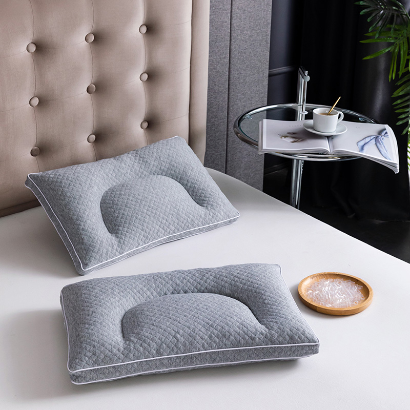 新款透气PE软管枕头可水洗tpe枕芯可调节高度多分区保健枕 35*55cmC型枕（PE软管）