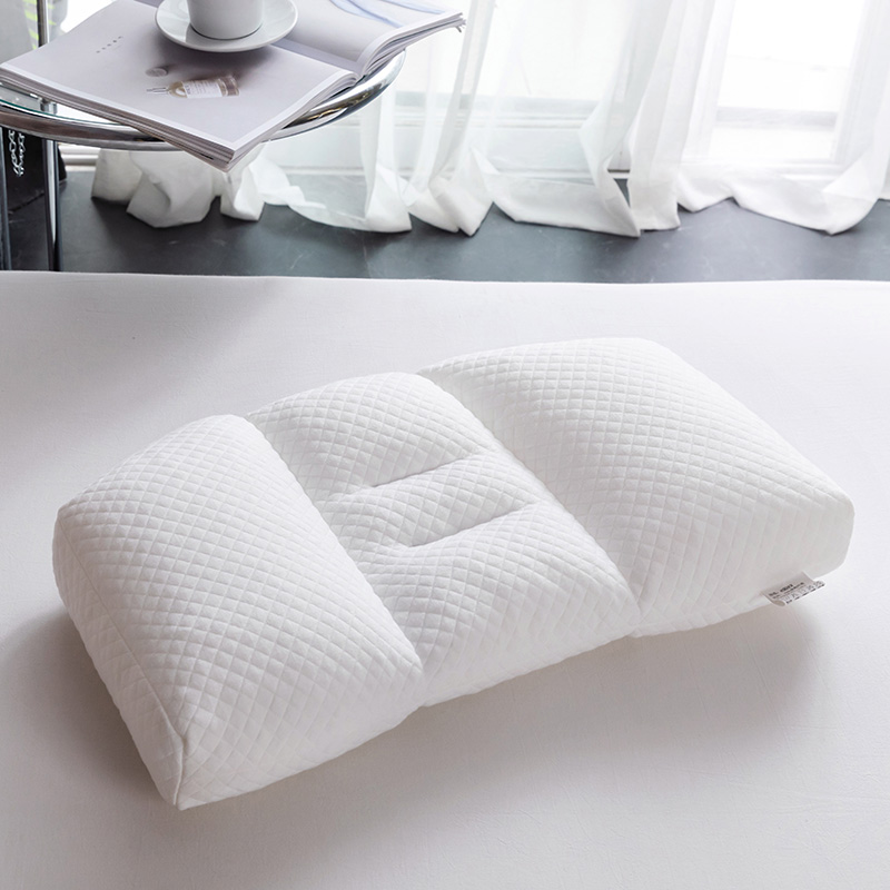 新款透气PE软管枕头可水洗tpe枕芯可调节高度多分区保健枕 35*55cm六角枕（PE软管）