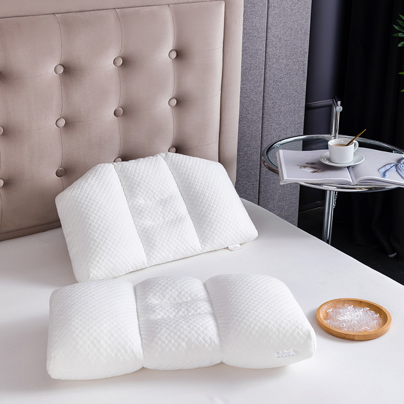 新款透气PE软管枕头可水洗tpe枕芯可调节高度多分区保健枕 35*55cm六角枕（TPE软管）