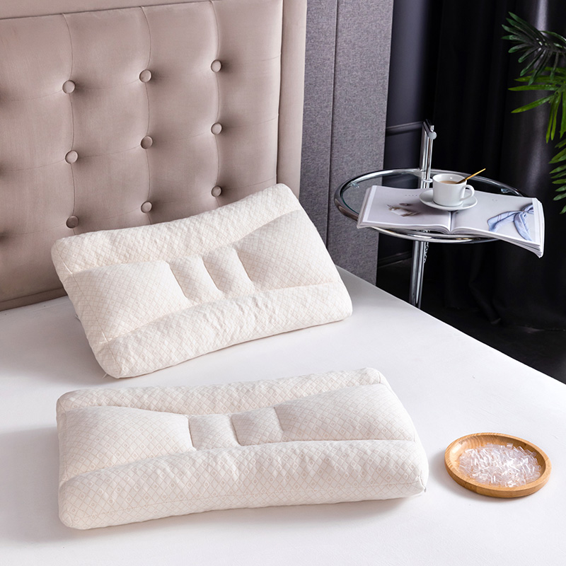 新款透气PE软管枕头可水洗tpe枕芯可调节高度多分区保健枕 40*60cm五分区枕（TPE软管）