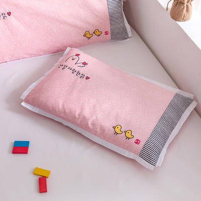 2021新款TPE软管枕幼儿园小学生卡通枕头可水洗抗菌枕芯 38*48cm小鸡粉