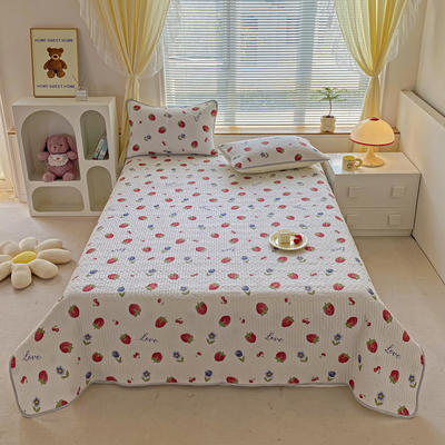 2024新款亲肤舒适有氧泡泡棉床垫 90x200cm单床垫 草莓玫瑰
