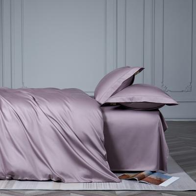 2022新款100支A类纯色精疏长绒棉单品套件系列-单床单 240*250cm单床单 加仑紫