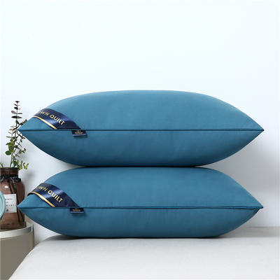 2021新款希尔顿酒店枕头 （枕头枕芯） （48*74/只） 蓝色低枕