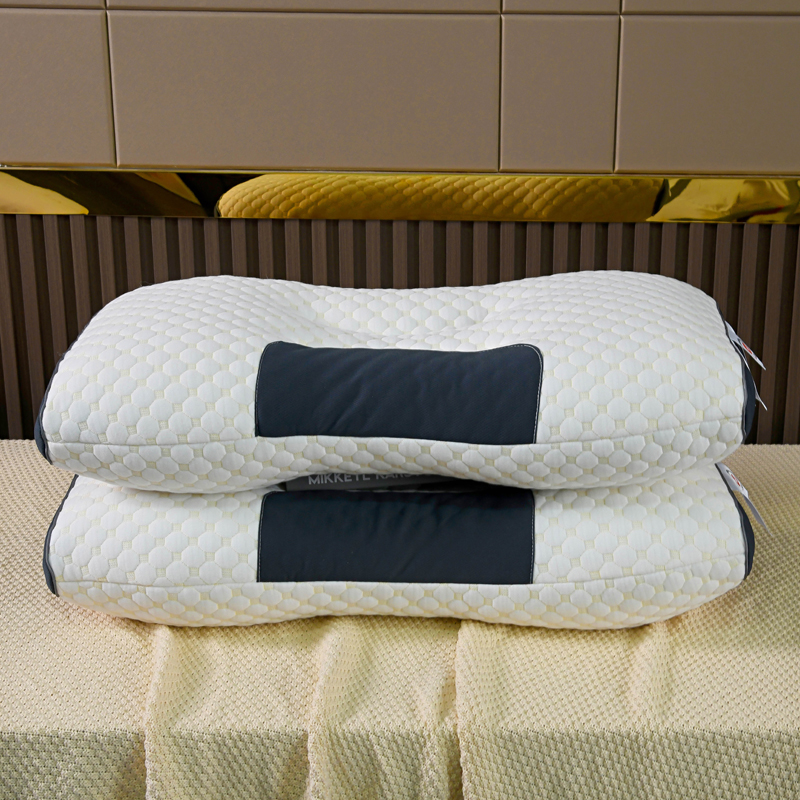 2023新款针织棉按摩枕+枕头枕芯 48*74cm 豆豆低枕