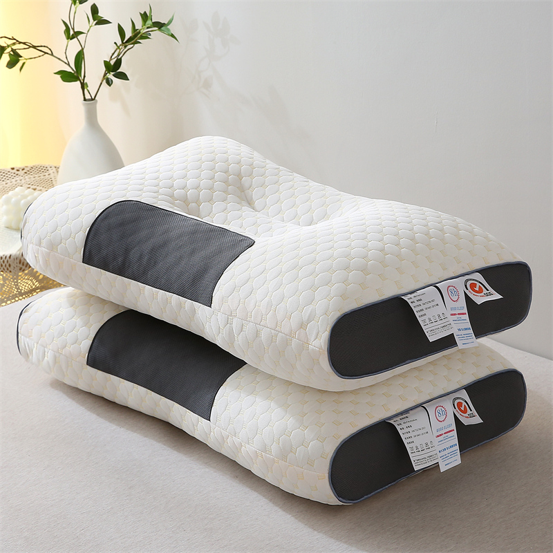 2024新款舒适亲肤太空舱保健枕枕头枕芯 豆豆枕 700克