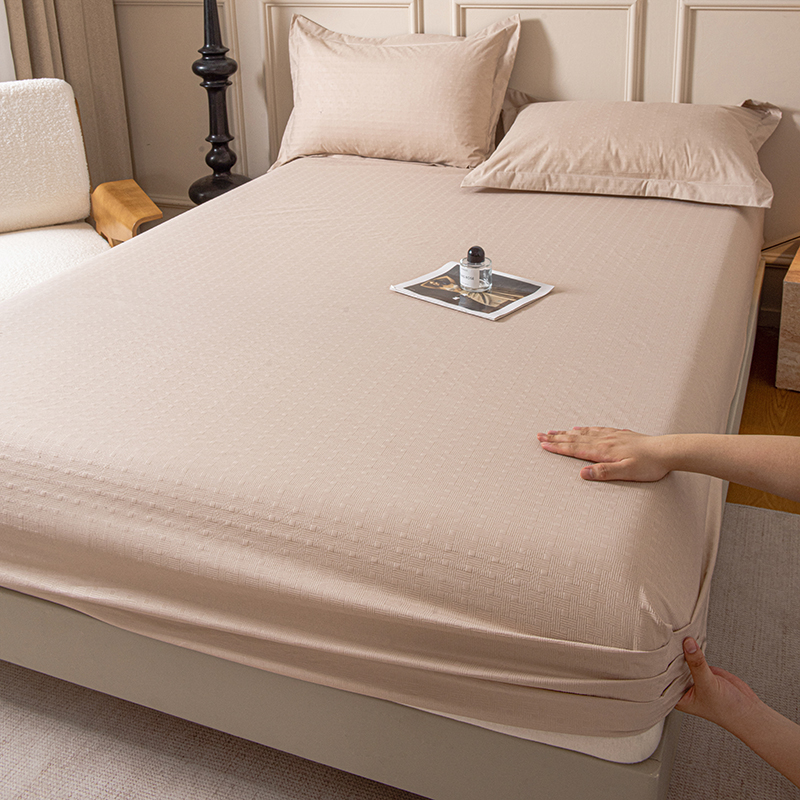 2025外贸内销跨境电商亚马逊速卖通磨毛单床笠三件套欧美尺寸多多跨境平台TEMU SHEIN笠高30 雅格-驼色