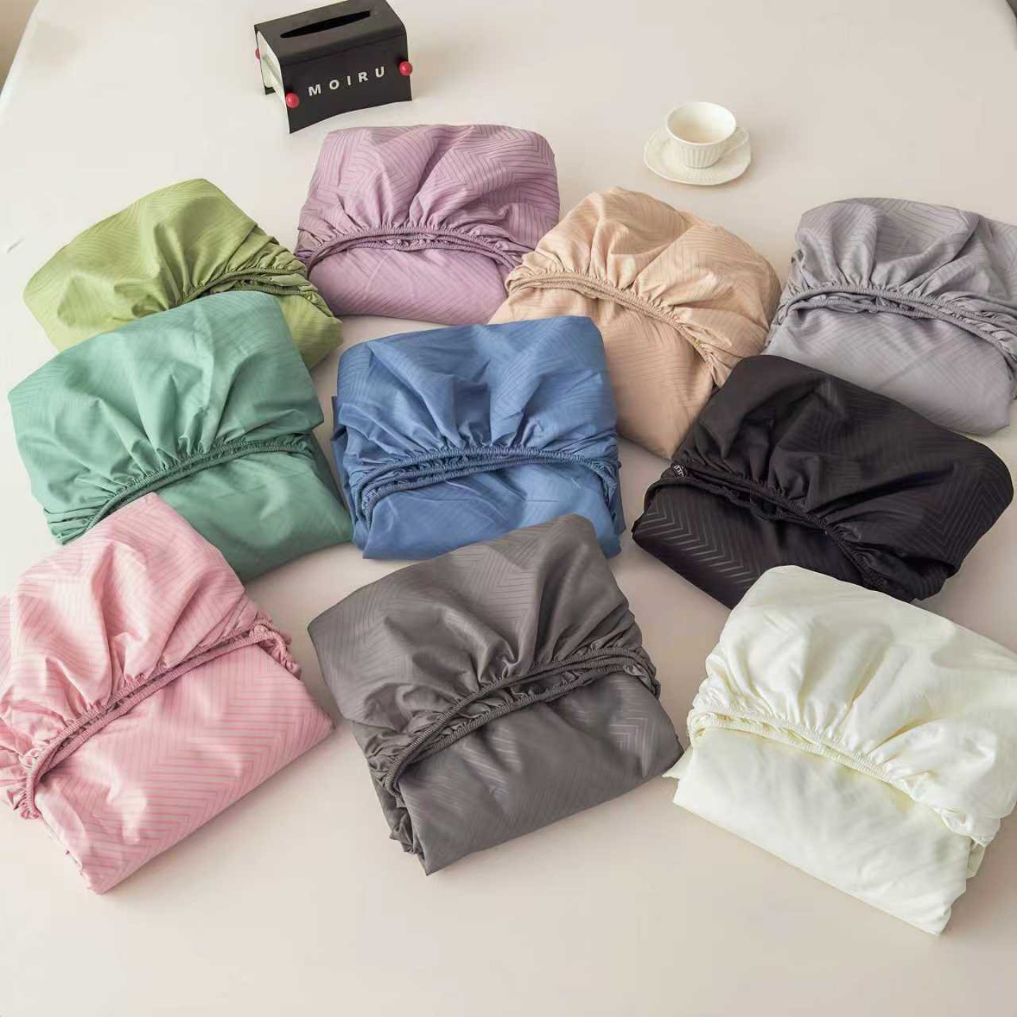 2025外贸内销跨境电商亚马逊速卖通磨毛单床笠三件套欧美尺寸多多跨境平台TEMU SHEIN笠高30 叠拍图（仅参考）