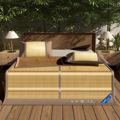 2024年新款竹席碳化凉席宿舍家用竹凉席系列 1.2m（4英尺）床 原竹木纹席
