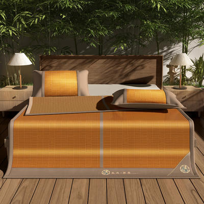 2024年新款竹席碳化凉席宿舍家用竹凉席系列 1.5m（5英尺）床 竹藤生态席