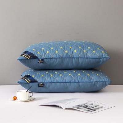 3新款枕头枕芯-希尔顿系列（满天星）48*74 满天星单边-白48*74（550克）