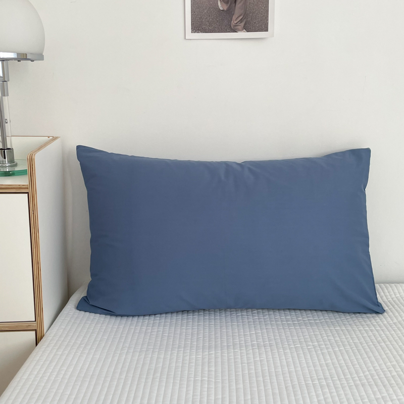 2022新款全棉纯色单品枕套系列 48*74cm/个 宾利蓝
