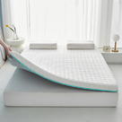 2024新款透气排湿可折叠牛奶丝乳胶记忆棉床垫 0.9*2.0m（厚度6cm） 格子白