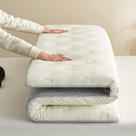 2024新款小竺棉乳胶单边床垫褥子 0.9x1.9m厚度5cm 小竺棉-V白