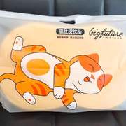 2021新款猫肚皮枕头 护颈枕记忆棉猫肚枕 无纺布手提袋