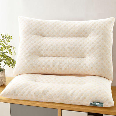 2022新款枕头枕芯针织棉乳胶颗粒枕 白色 40*60cm 一对装